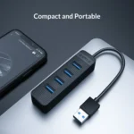ORICO TWU3-4A-BK 4-Port USB 3.0 HUB - Image 15