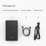 ORICO 3599U3 2.5 / 3.5-Inch Portable Hard-Drive Enclosure, EU Plug - Image 5