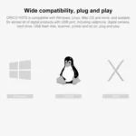 ORICO H3TS-U3 USB3.0 HUB with Card Reader - Image 9