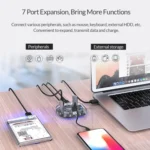 ORICO H7U-U3 7 Port USB3.0 Transparent HUB - Image 5