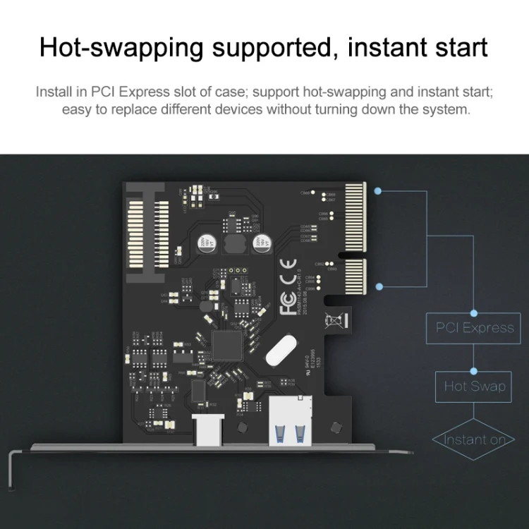 SYA0013144_8.webp ORICO PA31-AC 2 Port USB3.1 PCI-E Adapter - Image 9