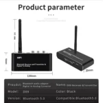 ZS-SGD09 3 in 1 Digital to Analog Bluetooth 5.0 Receiver & Transmitter - Image 13
