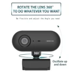 C7 1080PHD Autofocus 360-Degrees Rotation Lens Live Broadcast USB Driver-free WebCamera with Mic - Image 4