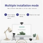 C5 4 Million Pixel Auto Focus 2K Full HD Webcam 360 Rotation USB Driver-free Live Broadcast WebCamera with Mic - Image 7