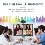 B1 4 Million Pixels 2K Resolution HD 1080P 360 Degrees Rotation Webcam with Mic & Tripod - Image 10