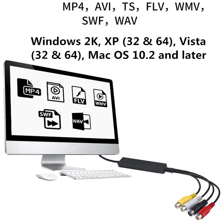 SYA0014040_5.webp USB to RCA Cable 60+ Supports Vista 64 / Win 7 / Win 8 / Win 10 / Mac OS - Image 6