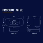 C10 2K HD Without Distortion 360 Degrees Rotate Three-speed Fill Light USB Free Drive Webcams, Built-in Clear Sound Microphone - Image 14