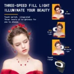 C10 2K HD Without Distortion 360 Degrees Rotate Three-speed Fill Light USB Free Drive Webcams, Built-in Clear Sound Microphone - Image 5