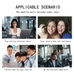 C11 2K Picture Quality HD Without Distortion 360 Degrees Rotate Built-in Microphone Sound Clear Webcams with Tripod - Image 10