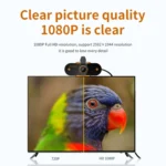 312 1080P HD USB 2.0 PC Desktop Camera Webcam with Mic, Cable Length: about 1.3m - Image 6