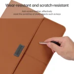 Litchi Pattern PU Leather Waterproof Ultra-thin Protection Liner Bag Briefcase Laptop Carrying Bag for 13-14 inch Laptops - Image 5