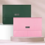 Litchi Pattern PU Leather Waterproof Ultra-thin Protection Liner Bag Briefcase Laptop Carrying Bag for 13-14 inch Laptops - Image 9