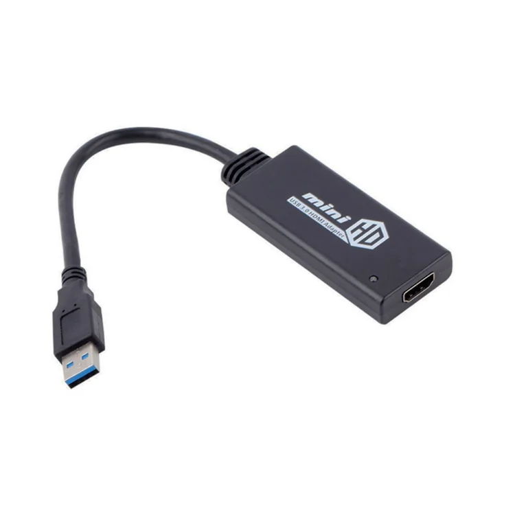 SYA0014400_2.webp USB 3.0 to HDMI HD Converter Cable Adapter with Audio, Cable Length: 20cm - Image 3