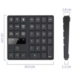 2.4G USB Wireless Numeric Keypad 35 Keys Charging Digital Keyboard Notebook Laptop Mini Numpad - Image 3