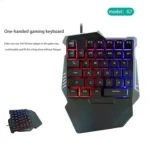 G7 37 Keys USB One-Handed Numeric Keyboard with Backlit, Cable Length: 1.8m - Image 3