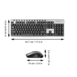 KB6600 104 Keys 2.4G Wireless Keyboard and Mouse Set - Image 6