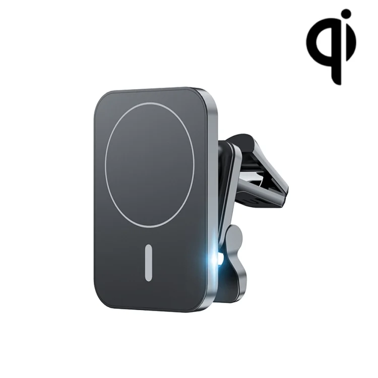 W-987 Magnetic Suction 15W Wireless Charger Car Air Outlet Bracket for iPhone 12 Series and other Smart Phones