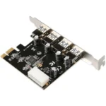 4 Port USB 3.0 Pci Express Expansion Card Pci-E Adapter - Image 3