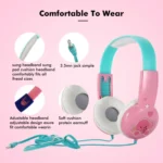 KID101 Portable Cute Children Learning Wired Headphone - Image 4