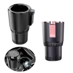 2-in-1 Smart Car Cup Cooler Outdoor Travel Heater Portable Auto Mini Refrigerator 12V Cooling Heating Cup and Drink Holder - Image 2