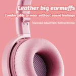 BK9 HiFi 7.1 Surrond Sound Cat Claw Luminous Cat Ear Bluetooth Gaming Headset with Mic - Image 7