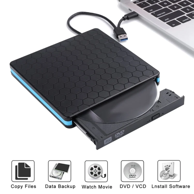 SYA0016572_2.webp Universal Optical Drive Type-C USB 3.0 External DVD/CD/VCD Burner RW SVCD Drive Player - Image 3