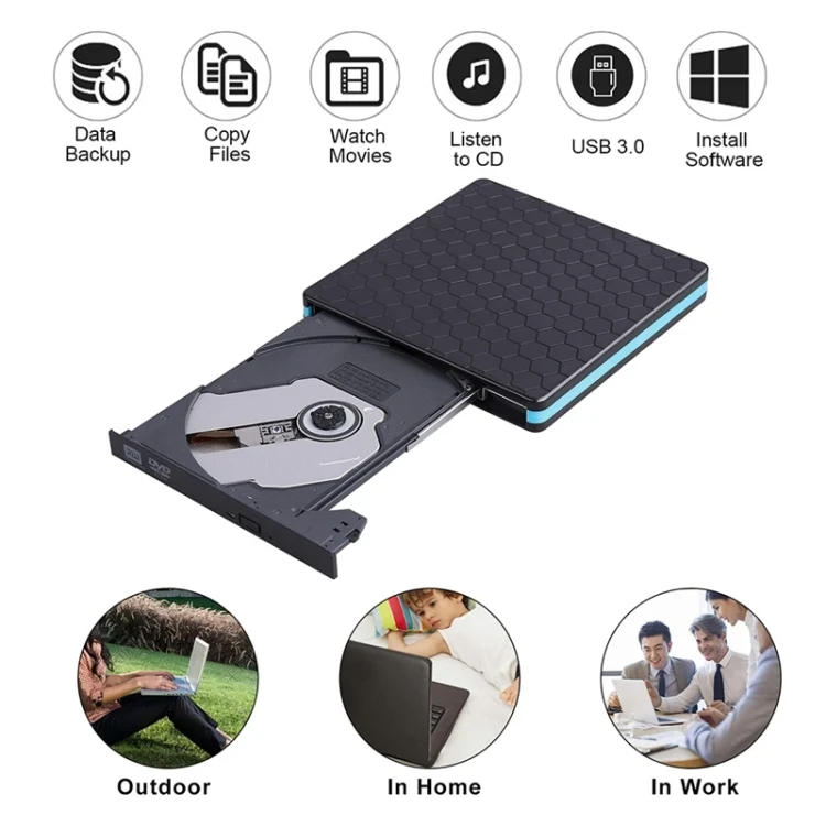 SYA0016572_5.webp Universal Optical Drive Type-C USB 3.0 External DVD/CD/VCD Burner RW SVCD Drive Player - Image 6