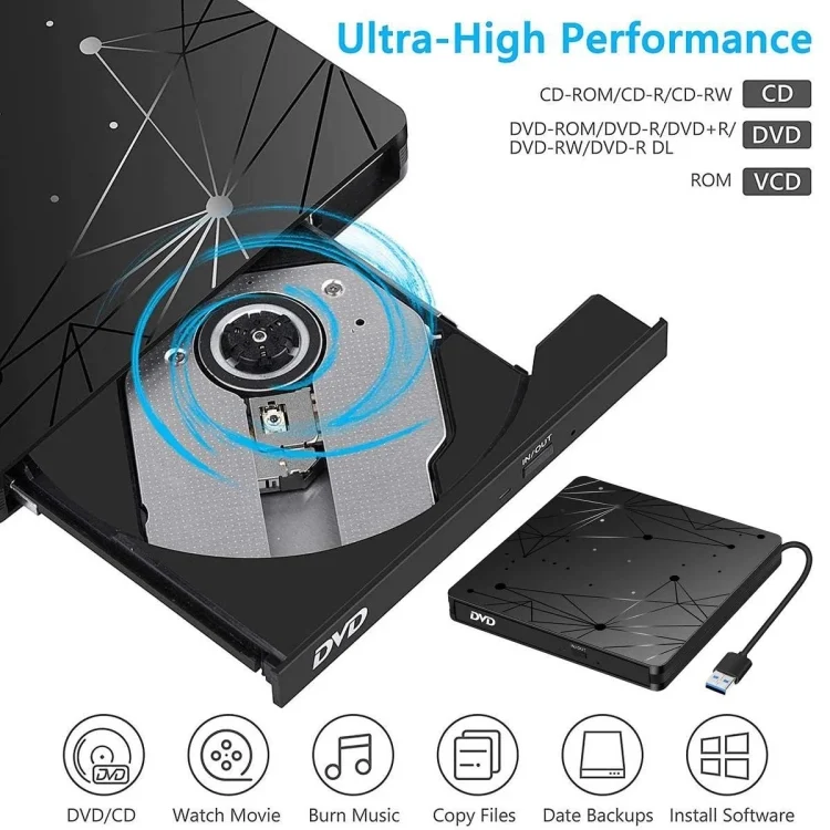 SYA0016603_2.webp External USB 3.0 Portable DVD RW Reader Optical Drive Reader - Image 3