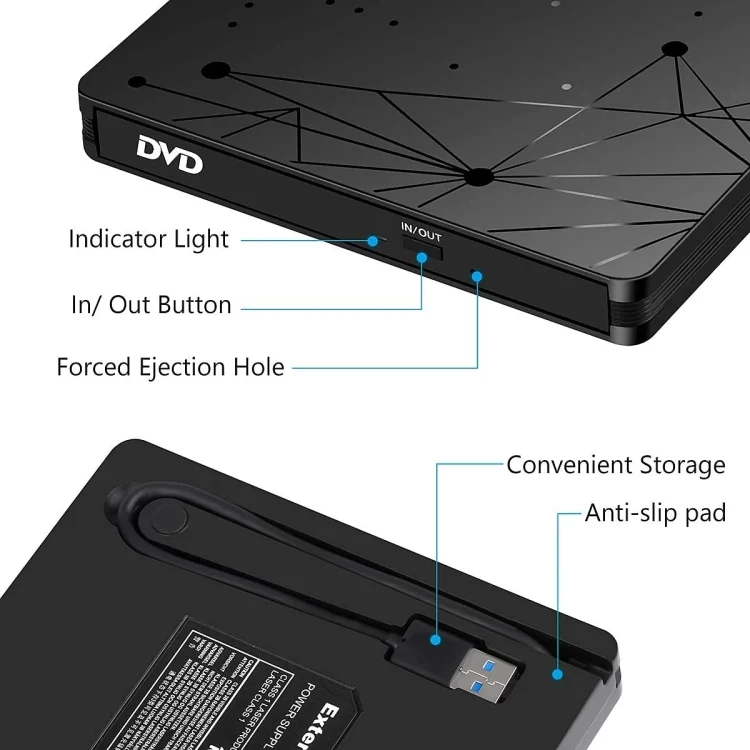 SYA0016603_4.webp External USB 3.0 Portable DVD RW Reader Optical Drive Reader - Image 5