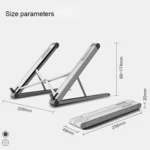 JP-2 Universal Aluminum Alloy Folding Laptop Stand - Image 2
