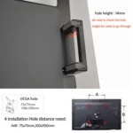 OL-3S Aluminum Height Adjustable Desktop Computer Stand for 17-32 inch and 12-17 inch Monitor - Image 5