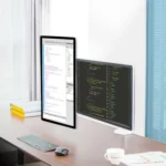 OA-4S Aluminum Double Arm Desktop Display Table Monitor Mount Stand - Image 4