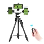 YUNTENG VCT-6808 Multi-Phone Bracket Tripod Mount with Ball Head and Remote Control - Image 5