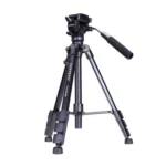 YUNTENG VCT-691 Aluminum Tripod Mount with Fluid Drag Head - Image 2