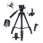 YUNTENG VCT-691 Aluminum Tripod Mount with Fluid Drag Head - Image 5