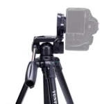 YUNTENG VCT-690 Aluminum Tripod Mount with Fluid Drag Head - Image 4