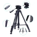 YUNTENG VCT-690 Aluminum Tripod Mount with Fluid Drag Head - Image 5