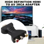 Gold-plated HDMI Male to 3 RCA Video Audio Adapter AV Component Converter for DVD Projector - Image 7