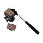 YUNTENG YT-950 Heavy Duty Tripod Action Fluid Drag Head with Quick Mount Plate - Image 3