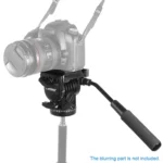 YUNTENG YT-950 Heavy Duty Tripod Action Fluid Drag Head with Quick Mount Plate - Image 5
