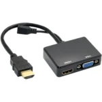 Multi-screen Display One-to-two HDMI to VGA Converter