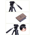 YUNTENG 860 Aluminum Tripod Mount with Fluid Drag Damping Ballhead - Image 5