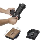 YUNTENG VCT-999 2m Aluminum Tripod Mount with Fluid Drag Damping Head - Image 3