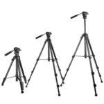 YUNTENG VCT-999 2m Aluminum Tripod Mount with Fluid Drag Damping Head - Image 4