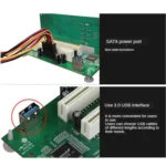PCIe to Dual PCI Slot Adapter Card USB 3.0 Expansion Card - Image 5