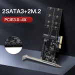 SATA3.0 PCIE3.0 to 2-port M.2 (B-KEY) Adapter Card - Image 4