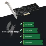 SATA3.0 PCIE3.0 to 2-port M.2 (B-KEY) Adapter Card - Image 5