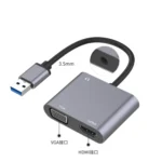 3 in 1 USB to HDMI / VGA / Audio HUB Adapter - Image 3