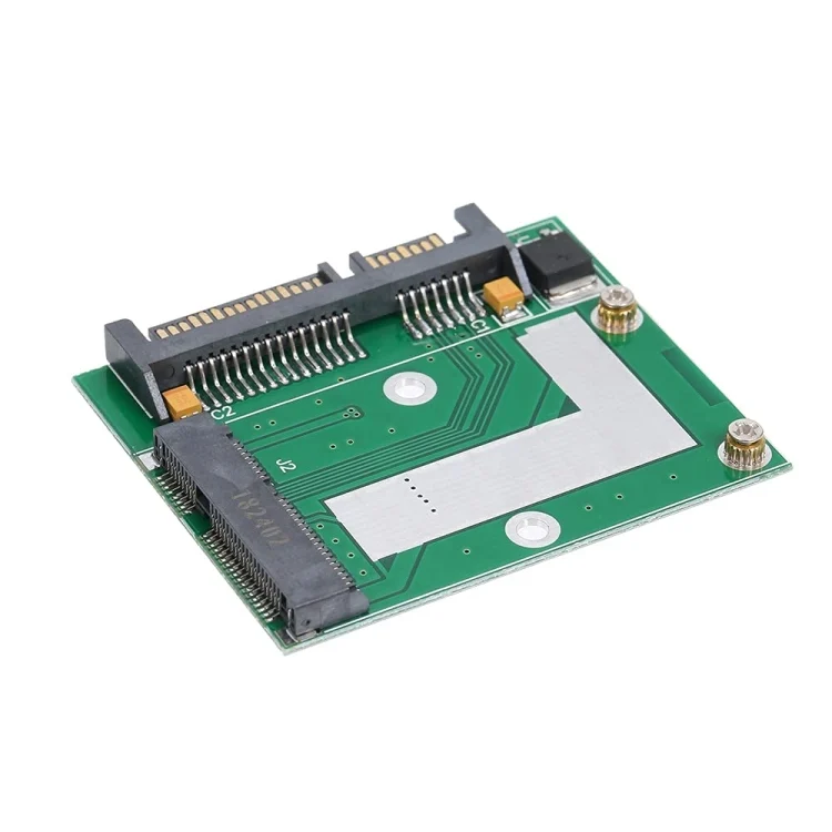 SYA0017476_2.webp Half-Height mSATA Mini PCI-e SSD to 2.5in SATA3 Converter Adapter Card - Image 3