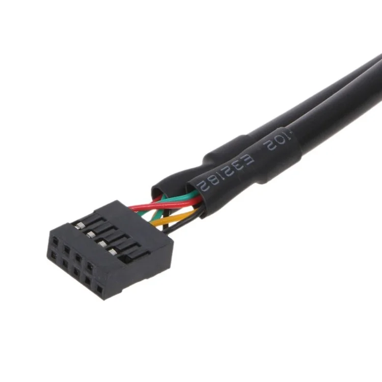 SYA0017494_2.webp 9 Pin USB 2.0 Desktop Computer 1 to 4 Pin Extension Cable Breakout Connector - Image 3
